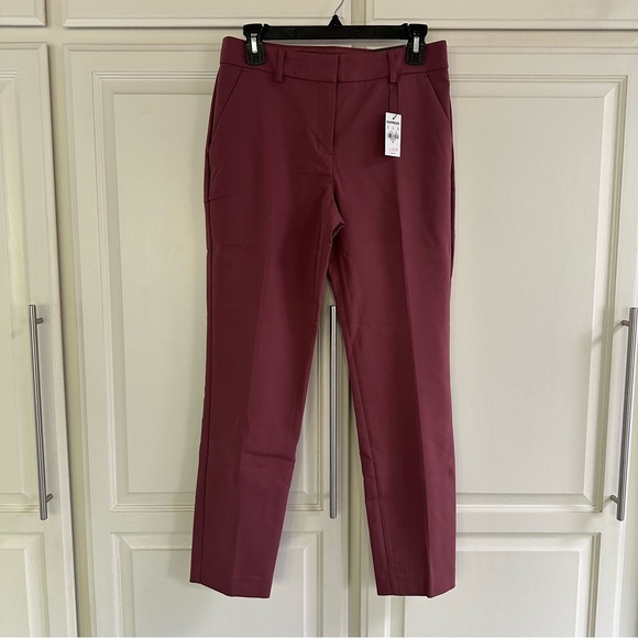 NWT | Size 4R | Express Columnist Mid Rise Ankle Pants Ginger Pink - Picture 4 of 11